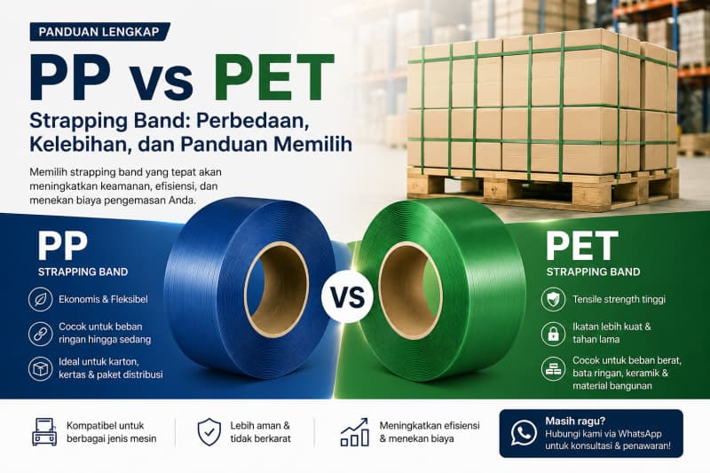 PP vs PET Strapping Band: Mana yang Tepat untuk Kebutuhan Anda?